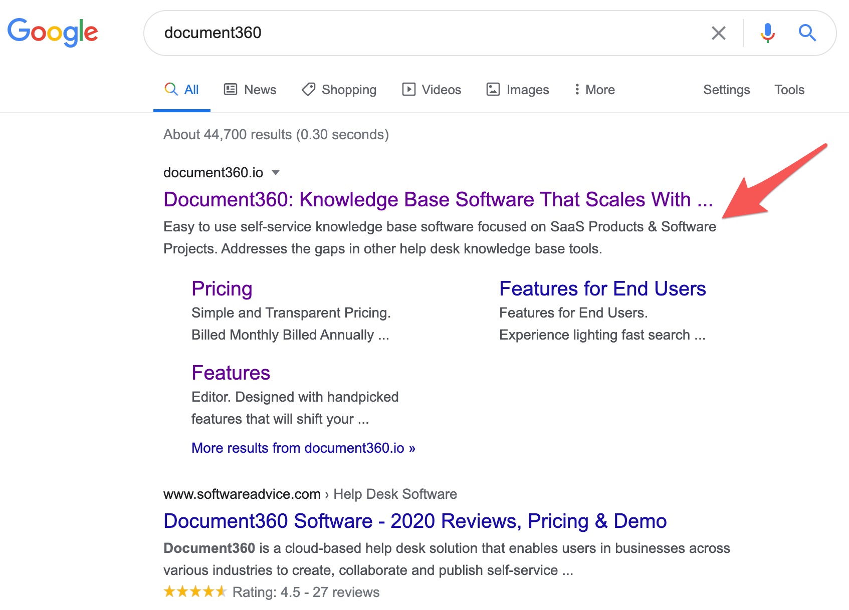 saas knowledgebase seo