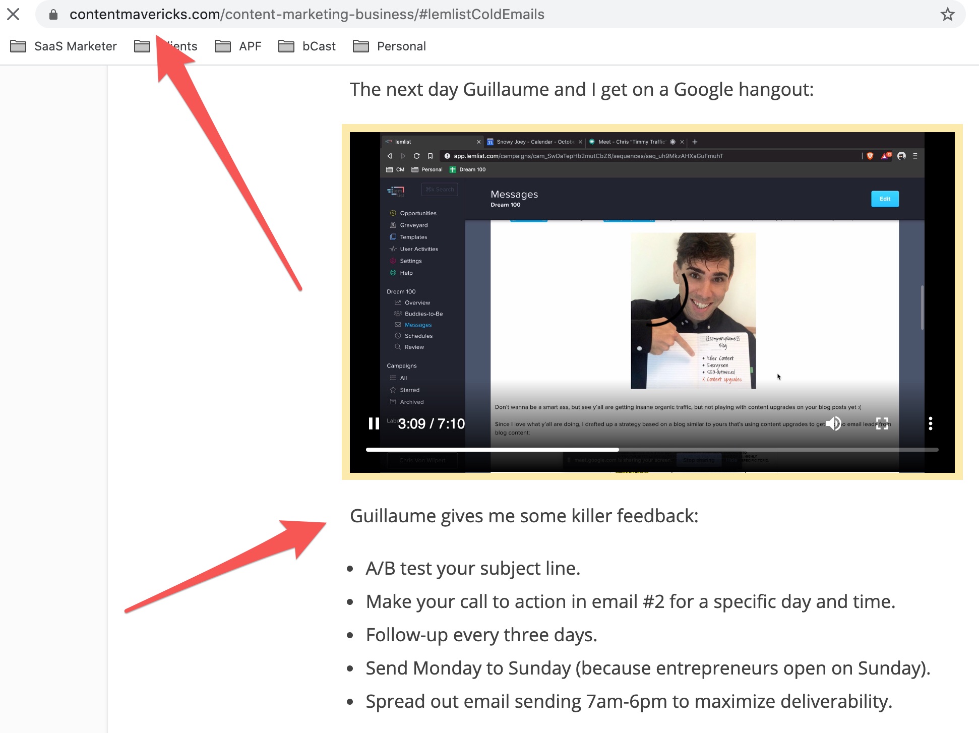 lemlist cold email strategy
